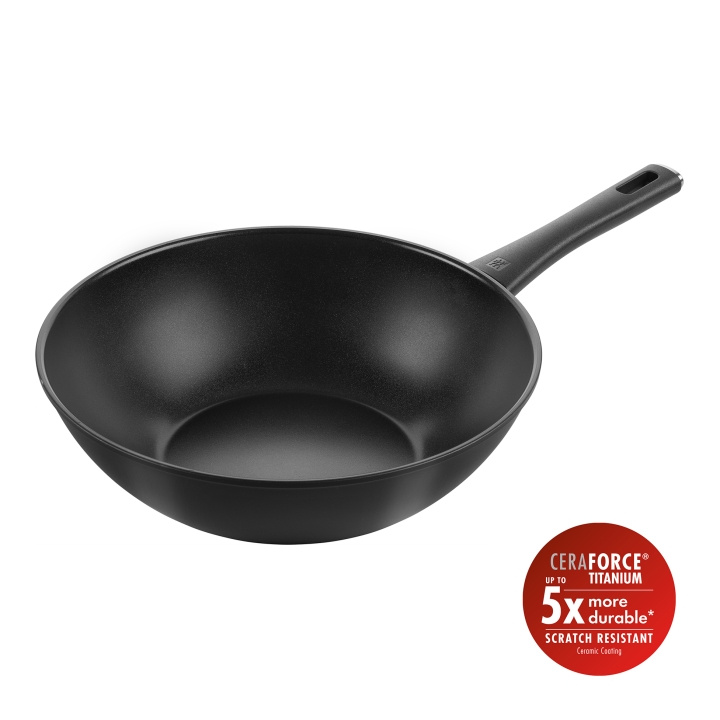 Zwilling Madura Plus keramisk wok - Sort - 30 cm i gruppen HJEM, HUS & HAVE / Køkkenredskaber / Stegepander hos TP E-commerce Nordic AB (D22569)