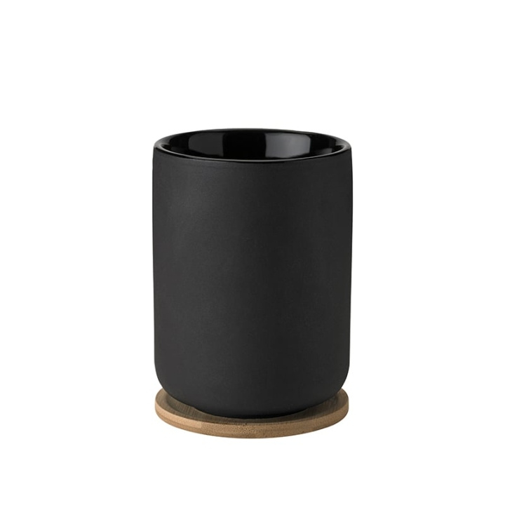 Stelton Theo Termokop med underkop 0,25 L (sort) i gruppen SPORT, FRITID & HOBBY / Sjove gadgets / Krus hos TP E-commerce Nordic AB (D22578)