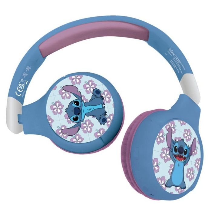 Lexibook Disney Stitch 2-i-1 Bluetooth-hovedtelefoner (HPBT010D) i gruppen HJEMMEELEKTRONIK / Lyd & billede / Hovedtelefoner & Tilbehør / Hovedtelefoner hos TP E-commerce Nordic AB (D22707)