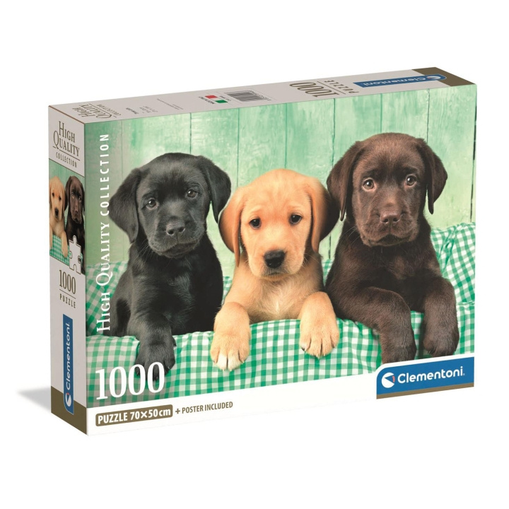 Clementoni Puslespil 1000 Pcs CB High Quality Collection Three Labs i gruppen SPORT, FRITID & HOBBY / Hobby / Puslespil hos TP E-commerce Nordic AB (D22864)
