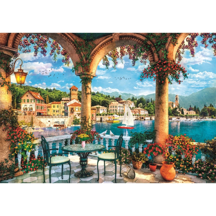 Clementoni Puslespil 1000 Pcs CB High Quality Collection Balcony View Of Lake Como i gruppen SPORT, FRITID & HOBBY / Hobby / Puslespil hos TP E-commerce Nordic AB (D22870)