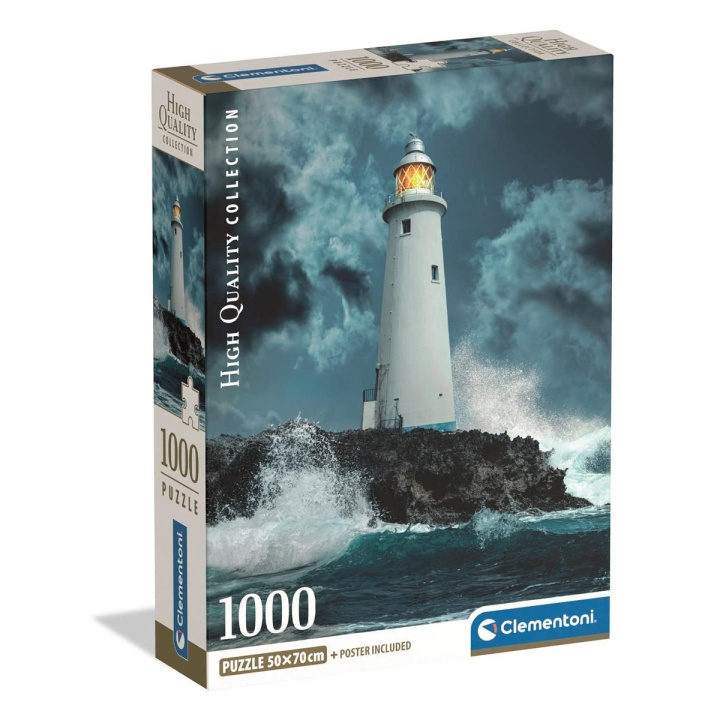 Clementoni Puslespil 1000 Pcs CB Lighthouse In The Storm i gruppen SPORT, FRITID & HOBBY / Hobby / Puslespil hos TP E-commerce Nordic AB (D22877)