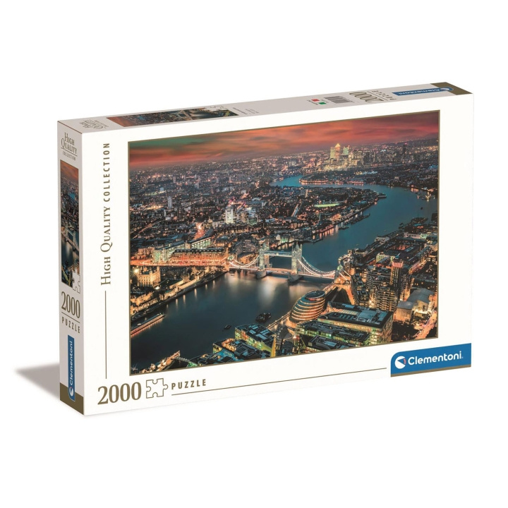 Clementoni Puslespil 2000 Pcs High Quality Collection London Aerial View i gruppen SPORT, FRITID & HOBBY / Hobby / Puslespil hos TP E-commerce Nordic AB (D22893)