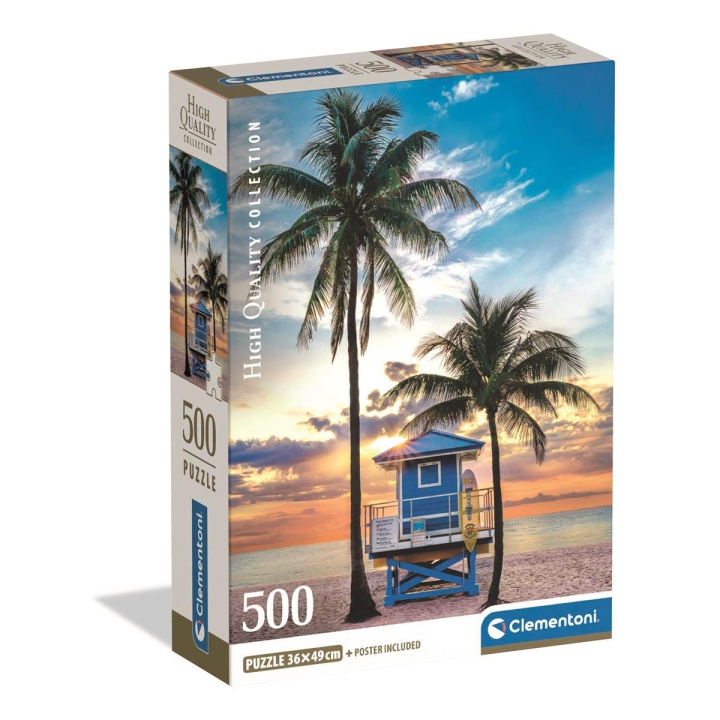 Clementoni Puslespil 500 Pcs CB High Quality Collection Miami Beach Florida i gruppen SPORT, FRITID & HOBBY / Hobby / Puslespil hos TP E-commerce Nordic AB (D22914)