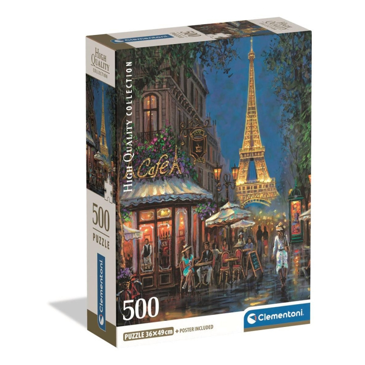 Clementoni Puslespil 500 Pcs CB High Quality Collection Night of the Eiffel Café i gruppen SPORT, FRITID & HOBBY / Hobby / Puslespil hos TP E-commerce Nordic AB (D22915)