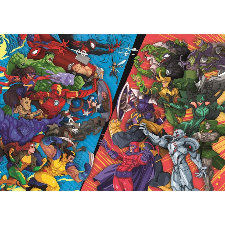 Clementoni Puslespil 104 Pcs Marvel Heroes VS Villains i gruppen SPORT, FRITID & HOBBY / Hobby / Puslespil hos TP E-commerce Nordic AB (D22922)