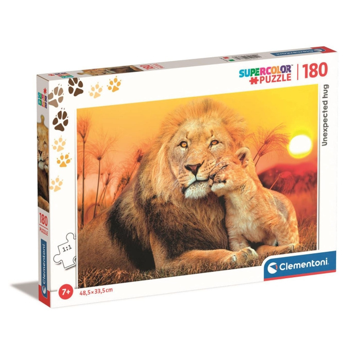 Clementoni Puslespil 180 Pcs Unexpected Hug i gruppen LEGETØJ, BØRN & BABY / Legetøj / børns puslespil hos TP E-commerce Nordic AB (D22928)