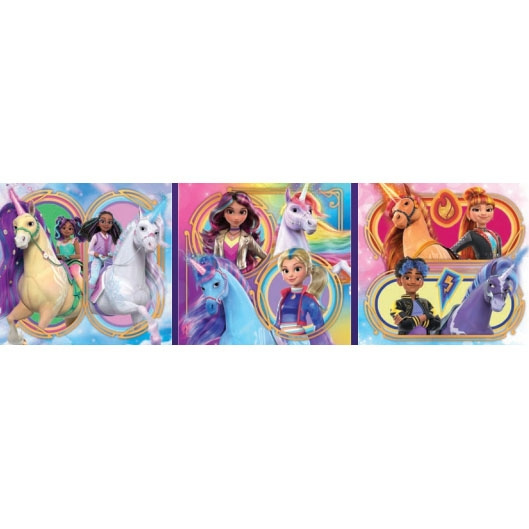 Clementoni Puslespil 3x48 Pcs Unicorn Academy i gruppen LEGETØJ, BØRN & BABY / Legetøj / børns puslespil hos TP E-commerce Nordic AB (D22934)