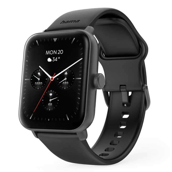 Hama Smart Watch 6010 Sort i gruppen SPORT, FRITID & HOBBY / Smartwatch & Aktivitetsmåler / Smartwatches hos TP E-commerce Nordic AB (D22943)