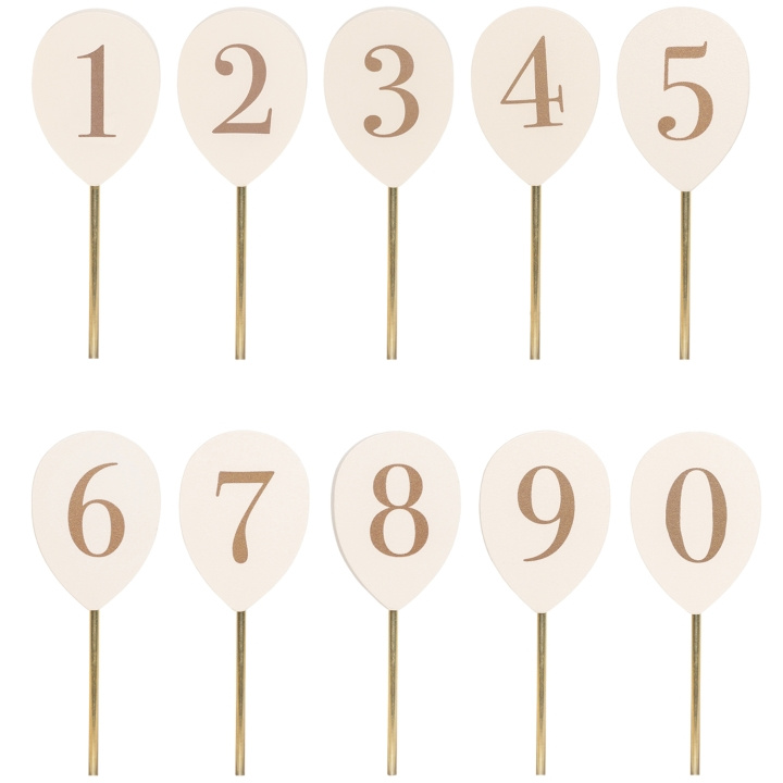 JaBaDaBaDo Sifferballonger 0-9 till ljusstake i gruppen SPORT, FRITID & HOBBY / Sjove gadgets / Sjove gadgets hos TP E-commerce Nordic AB (D22969)