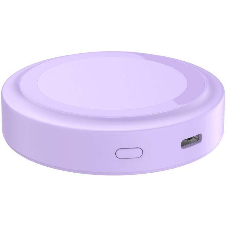 Celly Powerbank 3.000 mAh 5W MagSafe-kompatibel Lila i gruppen SMARTPHONES & TABLETS / Opladere og kabler / Powerbanks hos TP E-commerce Nordic AB (D22981)