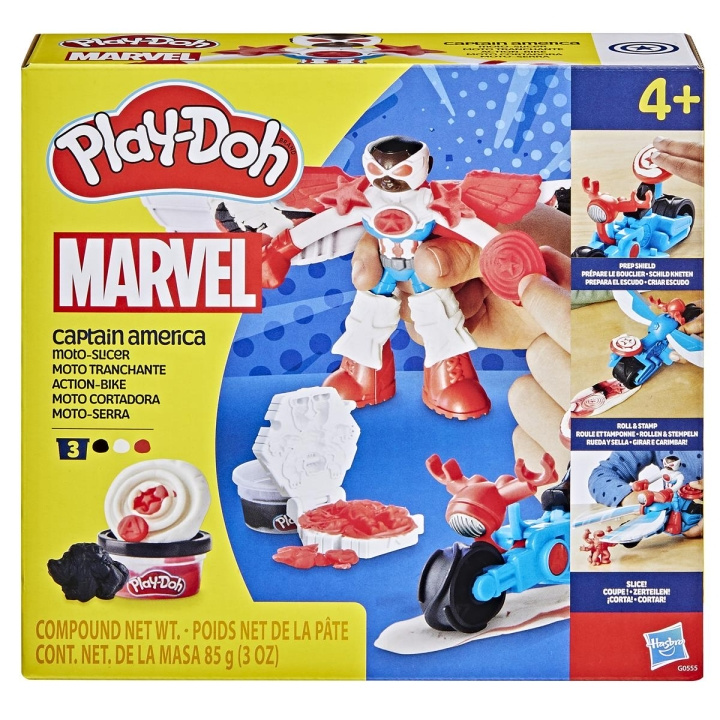 PLAY-DOH Marvel Captain America Moto Slicer i gruppen LEGETØJ, BØRN & BABY / Legetøj / Legesæt hos TP E-commerce Nordic AB (D23061)