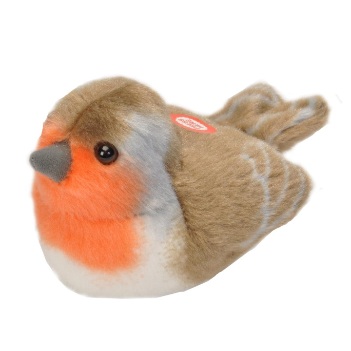 Wild Republic Plys Bird With Sound 18 cm Rødhals i gruppen LEGETØJ, BØRN & BABY / Babyleg (0-3 år) / Tøjdyr hos TP E-commerce Nordic AB (D23105)