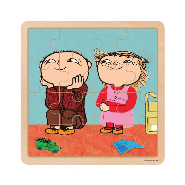 ALFONS ÅBERG Puslespil 16 Pcs Wooden Puzzle Venner i gruppen LEGETØJ, BØRN & BABY / Legetøj / børns puslespil hos TP E-commerce Nordic AB (D23216)