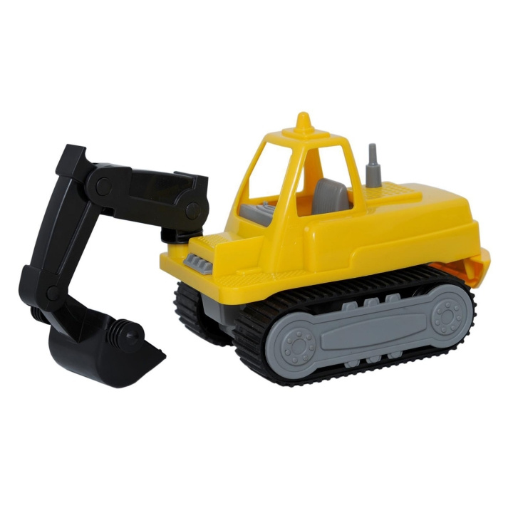 Plasto Gravemaskine Grävmaskin Excavator Med Bælter Gul 30 Cm i gruppen LEGETØJ, BØRN & BABY / Legetøj / Legetøjsbiler hos TP E-commerce Nordic AB (D23220)