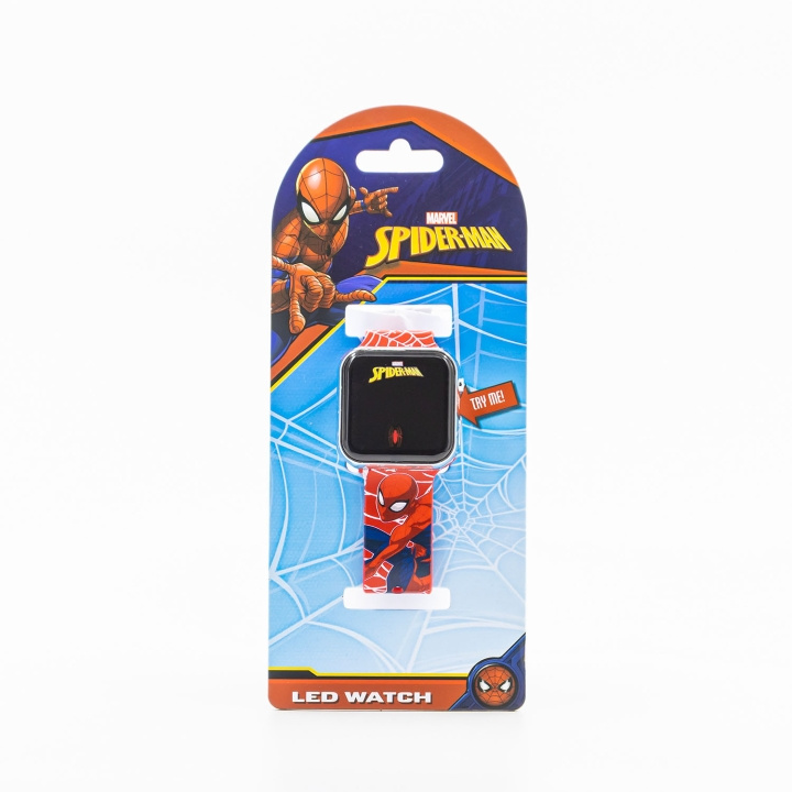 ACCUTIME Ur LED Spiderman i gruppen SPORT, FRITID & HOBBY / Smartwatch & Aktivitetsmåler / Smartwatch til børn hos TP E-commerce Nordic AB (D23226)