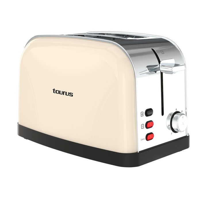 Taurus Brødrister Vintage 2 Skiver Cream i gruppen HJEM, HUS & HAVE / Husholdningsapparater / Brødristere & Sandwich Makers / Brødristere hos TP E-commerce Nordic AB (D23249)