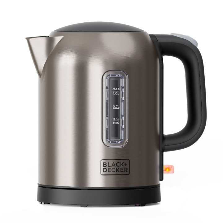 BLACK+DECKER Elkedel 1L 2200W Børstet Stål i gruppen HJEM, HUS & HAVE / Husholdningsapparater / Vand & Juice / Elkedel hos TP E-commerce Nordic AB (D23264)