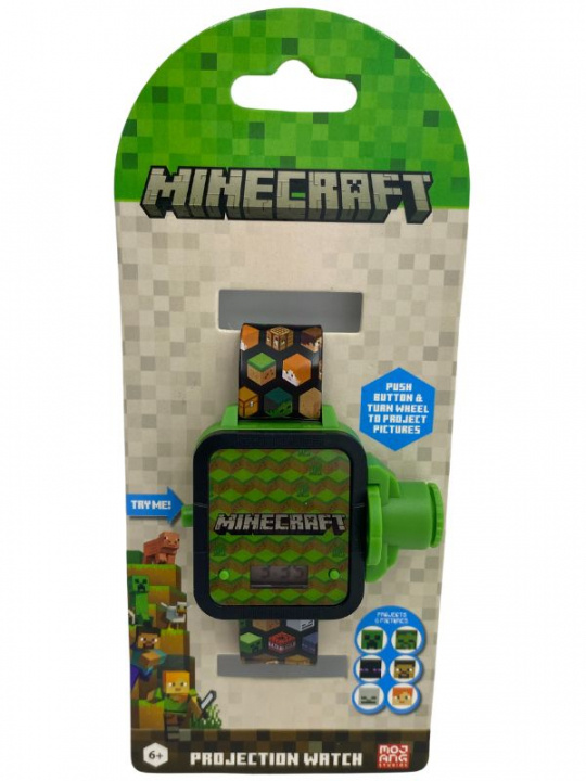 ACCUTIME Projektor Ur LCD Minecraft i gruppen SPORT, FRITID & HOBBY / Accessories / Ure hos TP E-commerce Nordic AB (D23278)