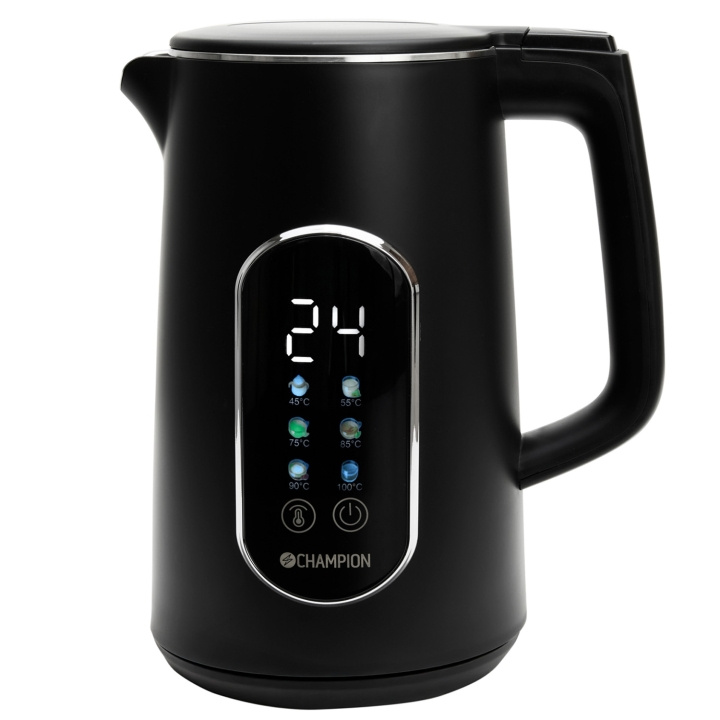 Champion Vattenkokare Digital Temp Varmhållning 1,7L VK800 Mattsvart i gruppen HJEM, HUS & HAVE / Husholdningsapparater / Vand & Juice / Elkedel hos TP E-commerce Nordic AB (D23281)