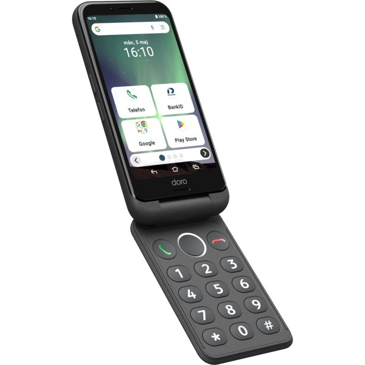 Doro Smartphone 4G Aurora A21 Grafit-grå i gruppen SMARTPHONES & TABLETS / Mobiltelefoner & smartphones hos TP E-commerce Nordic AB (D23285)