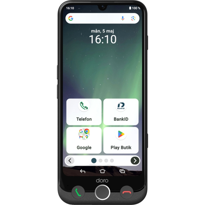 Doro Smartphone 4G Aurora A31 Grafit-grå i gruppen SMARTPHONES & TABLETS / Mobiltelefoner & smartphones hos TP E-commerce Nordic AB (D23287)