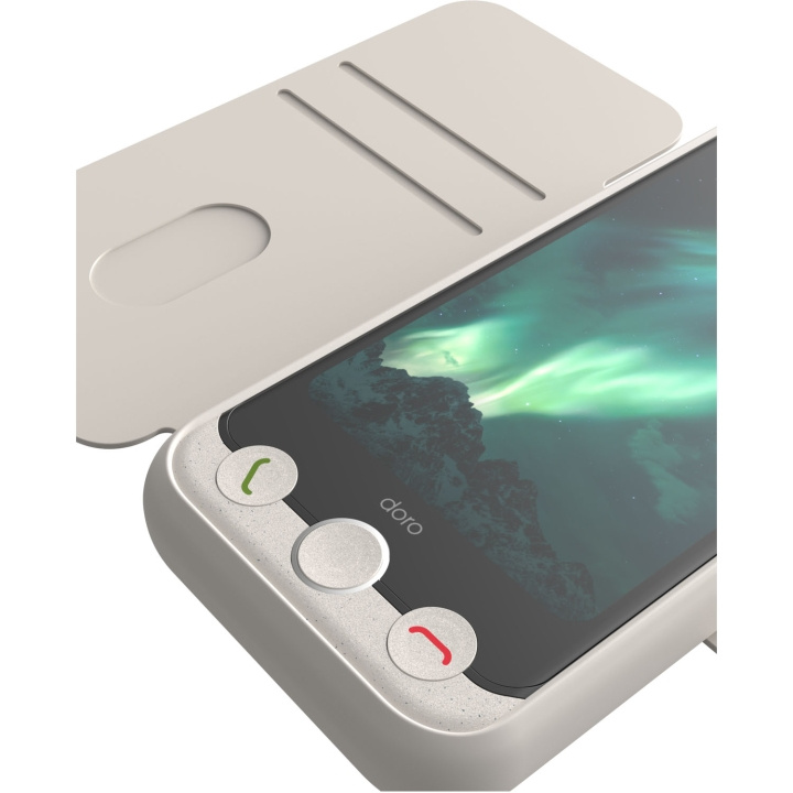 Doro Plånboksfodral Aurora A11 Ben-vit i gruppen SMARTPHONES & TABLETS / Mobil Beskyttelse / Andre modeller hos TP E-commerce Nordic AB (D23292)