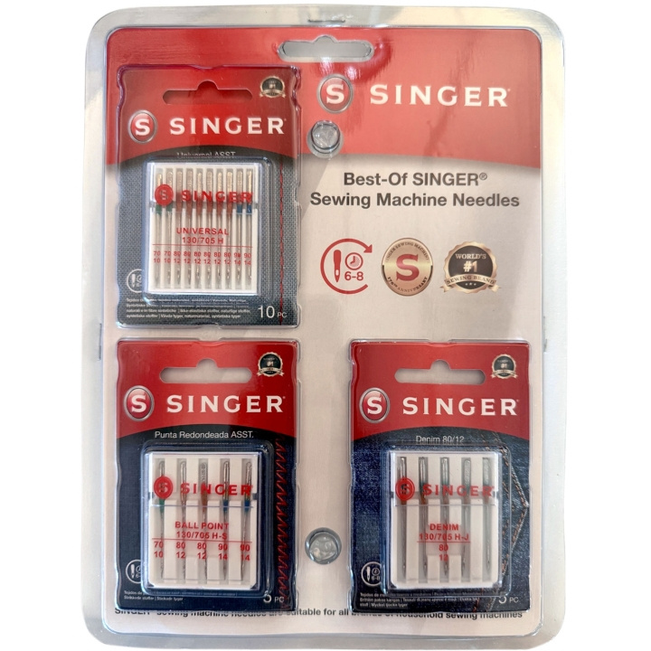 Singer Symaskinsnålar Paket i gruppen HJEM, HUS & HAVE / Husholdningsapparater / Symaskiner og tilbehør / Symaskine tilbehør hos TP E-commerce Nordic AB (D23303)