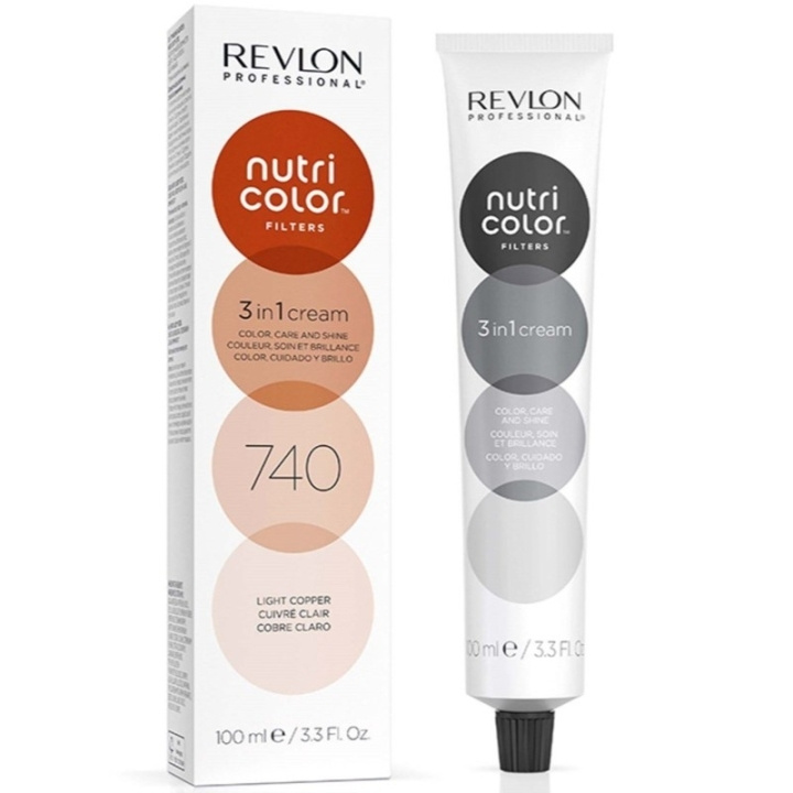 Revlon Nutri Color 740 Light Copper 100ml i gruppen SKØNHED & HELSE / Hår og styling / Hårpleje / Hårfarve hos TP E-commerce Nordic AB (D23332)