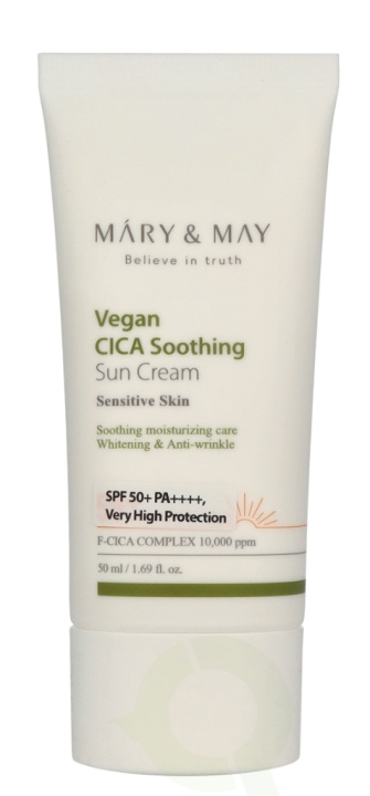 Mary & May Cica Soothing Sun Cream SPF50+ 50 ml Sensitive Skin i gruppen SKØNHED & HELSE / Hudpleje / Tanning / Solbeskyttelse hos TP E-commerce Nordic AB (D23400)