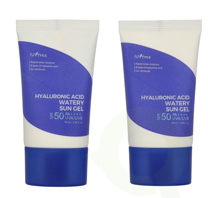 Isntree Hyaluronic Acid Watery Sun Gel SPF50 Duo 100 ml 2x50ml i gruppen SKØNHED & HELSE / Hudpleje / Tanning / Solbeskyttelse hos TP E-commerce Nordic AB (D23465)