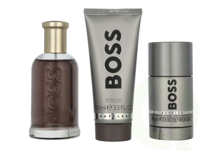 Hugo Boss Bottled Eau De Parfum Giftset 275 ml Edp Spray 100ml/Shower Gel 100ml/Deo Stick 75ml i gruppen SKØNHED & HELSE / Duft & Parfume / Parfume / Parfume til ham hos TP E-commerce Nordic AB (D23539)