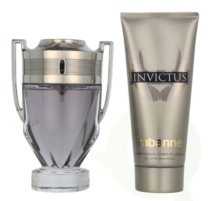 Paco Rabanne Invictus Giftset 200 ml Edt Spray 100ml/Shower Gel 100ml i gruppen SKØNHED & HELSE / Duft & Parfume / Parfume hos TP E-commerce Nordic AB (D23638)