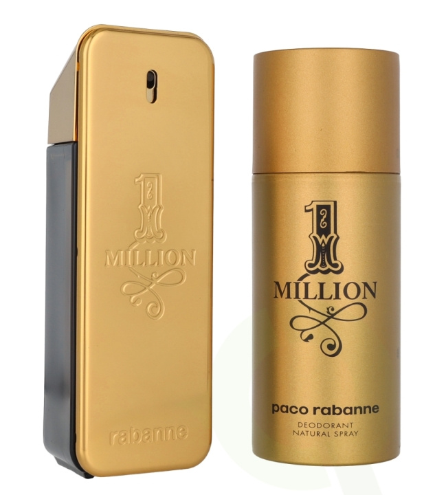 Paco Rabanne 1 Million Giftset 250 ml Edt Spray 100ml/Deodorant Spray 150ml i gruppen SKØNHED & HELSE / Duft & Parfume / Parfume / Parfume til ham hos TP E-commerce Nordic AB (D23639)