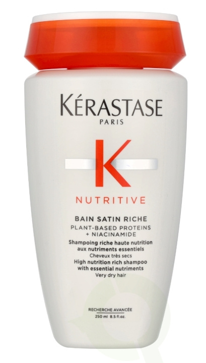 Kerastase Nutritive Bain Satin Riche Shampoo 250 ml Very Dry Hair i gruppen SKØNHED & HELSE / Hår og styling / Hårpleje / Shampoo hos TP E-commerce Nordic AB (D23696)