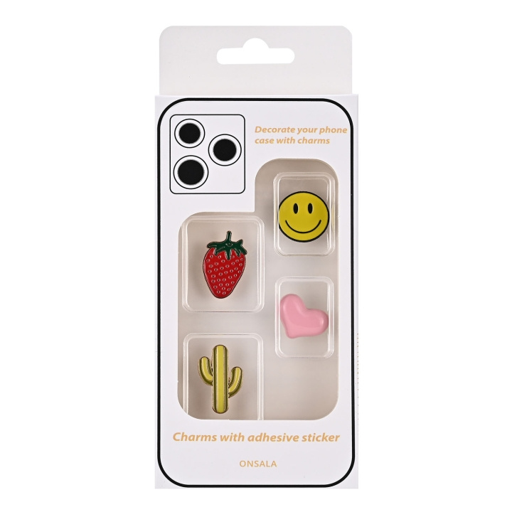Onsala Charms Pimp Your Phone Metal og Plastik 4 stk i gruppen SPORT, FRITID & HOBBY / Sjove gadgets / Sjove gadgets hos TP E-commerce Nordic AB (D23715)