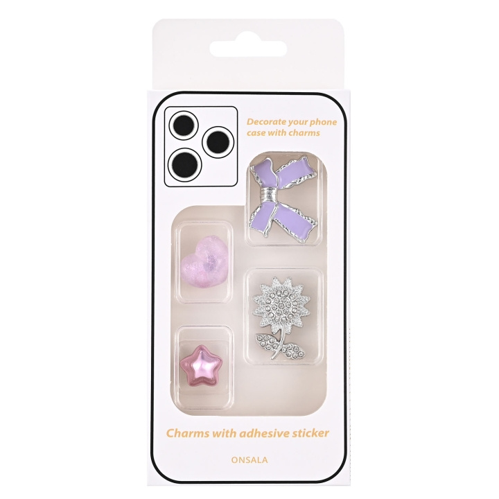 Onsala Charms Pimp Your Phone Metal og Plastik 4 stk i gruppen SPORT, FRITID & HOBBY / Sjove gadgets / Sjove gadgets hos TP E-commerce Nordic AB (D23716)