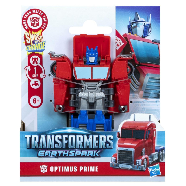 Transformers Earthspark 1-Step Smash Optimus i gruppen LEGETØJ, BØRN & BABY / Legetøj / Figurer, miniaturer og tilbehør hos TP E-commerce Nordic AB (D23724)