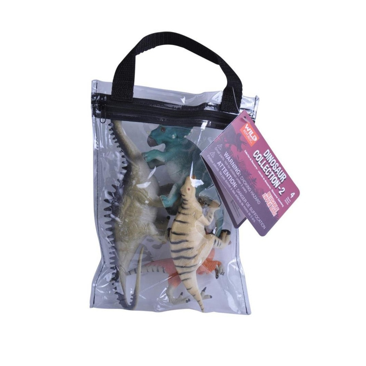 Wild Republic Zipper Polybags Dino 2 i gruppen LEGETØJ, BØRN & BABY / Legetøj / Figurer, miniaturer og tilbehør hos TP E-commerce Nordic AB (D23734)