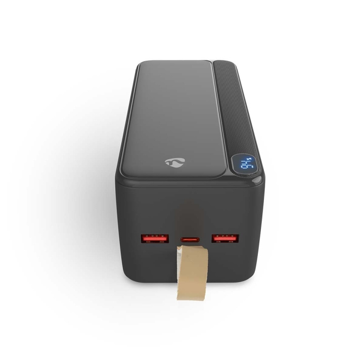 Nedis Powerbank | 30000 mAh | 1.5 / 1.67 / 2.0 / 2.22 / 3.0 A | Antal utgångar: 3 | Utgångsanslutning: 1x USB-C™ / 2x USB-A | Ingångsanslutning: 1x USB-C™ | PD3.0 20W | Litium-polymer | Display i gruppen SMARTPHONES & TABLETS / Opladere og kabler / Powerbanks hos TP E-commerce Nordic AB (D23771)