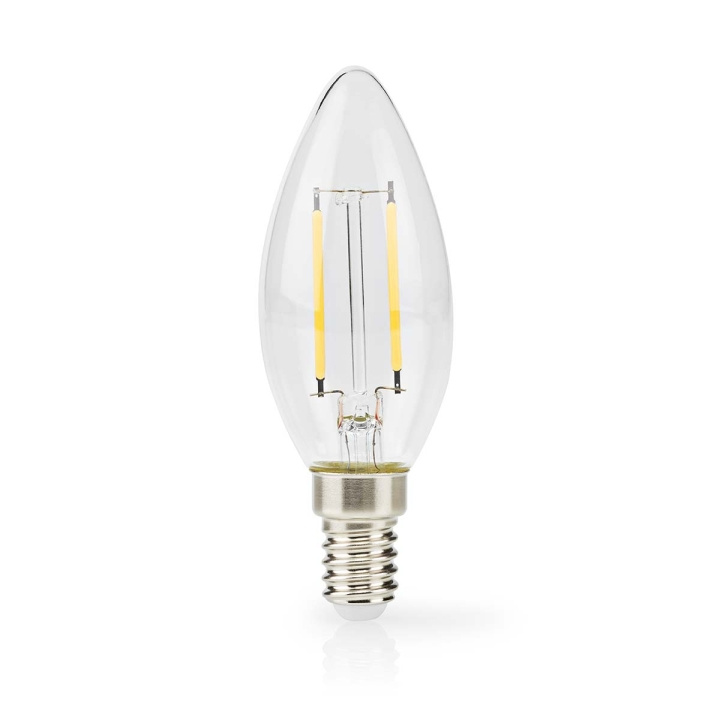 Nedis LED-lampe Pære E14 | Stearinlys | 2.2 W | 470 lm | 2700 K | Varm Hvid | Retro stil | 1 stk. | Klart i gruppen HJEMMEELEKTRONIK / Lys / LED lamper hos TP E-commerce Nordic AB (D23772)