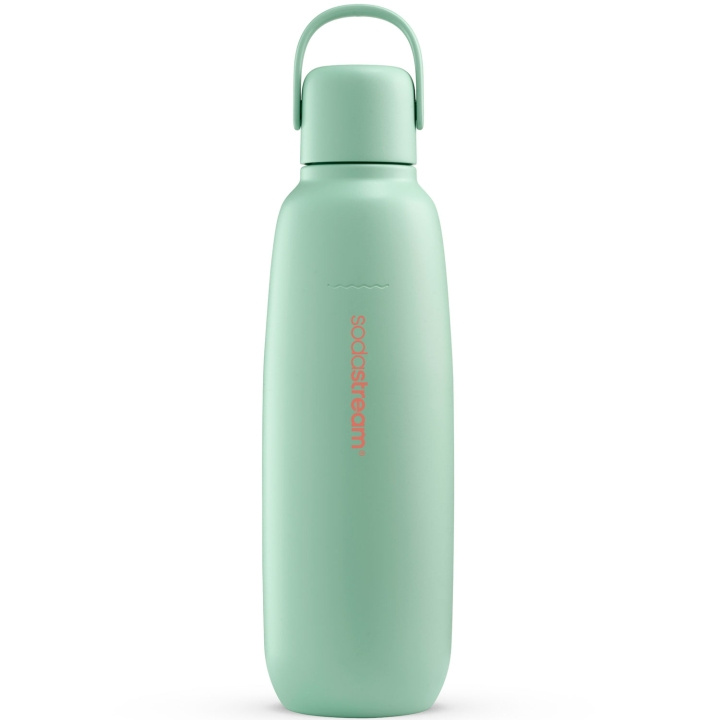 SodaStream Fizz&Go Stainless Steel Mint 0,9 liter Thermos i gruppen SPORT, FRITID & HOBBY / Friluftsliv / Termokander & vandflasker hos TP E-commerce Nordic AB (D23797)