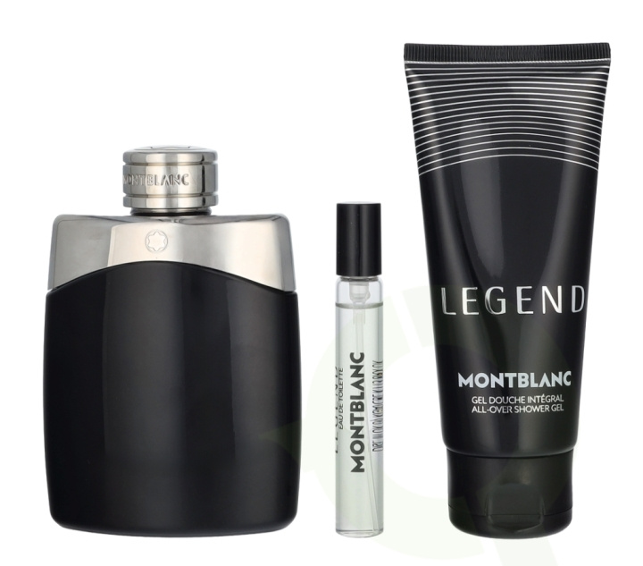 Mont Blanc Legend Giftset 207.5 ml Edt Spray 100ml/Edt Spray 7,5ml/Shower Gel 100ml i gruppen SKØNHED & HELSE / Duft & Parfume / Parfume / Parfume til ham hos TP E-commerce Nordic AB (D24113)