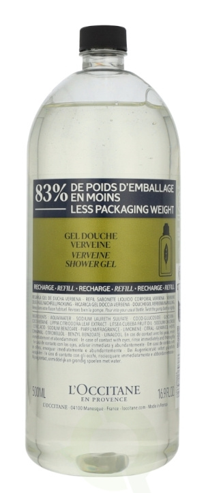 L\'Occitane Douche Gel Verveine Recharge Refill 500 ml i gruppen SKØNHED & HELSE / Hudpleje / Kropspleje / Bad & brusecreme hos TP E-commerce Nordic AB (D24123)