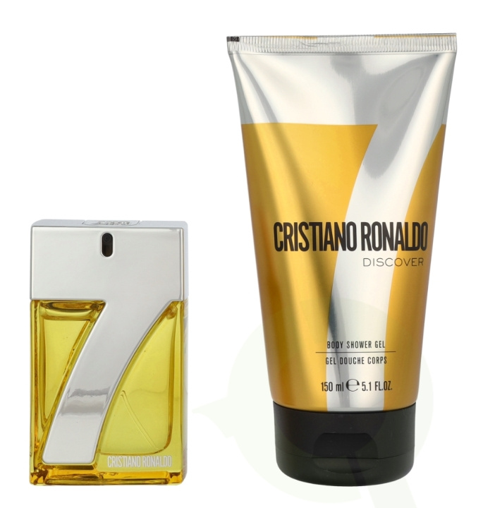 Cristiano Ronaldo CR7 Discover Giftset 180 ml Edt Spray 30ml/Shower Gel 150ml i gruppen SKØNHED & HELSE / Duft & Parfume / Parfume / Parfume til ham hos TP E-commerce Nordic AB (D24148)