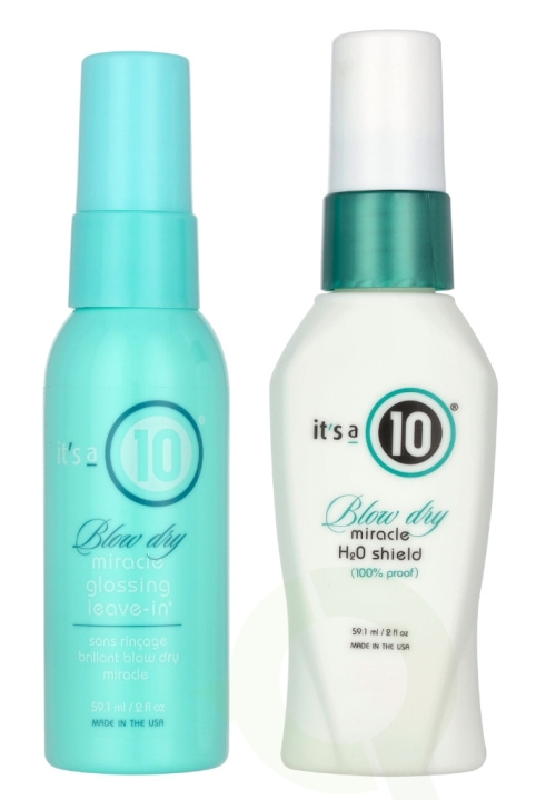 It\'s a 10 Blow Dry Gloss & Shield Duo Set 118.2 ml Leave-in 59,1ml/H2O Shield 59,1ml i gruppen SKØNHED & HELSE / Hår og styling / Hårpleje / Shampoo hos TP E-commerce Nordic AB (D24153)