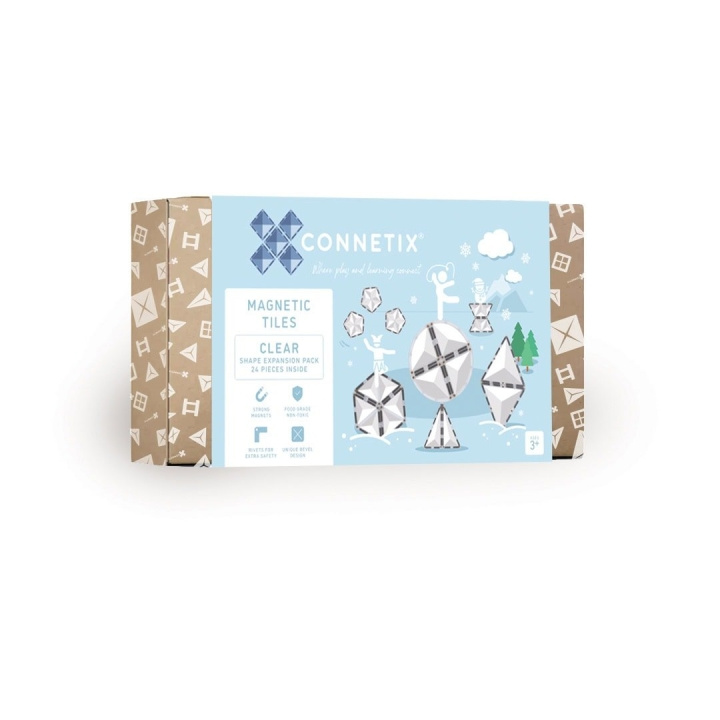 Connetix Clear Shape Expansion Pack 24 stykker - (CT-C-00024-SH) i gruppen LEGETØJ, BØRN & BABY / Legetøj / Legesæt hos TP E-commerce Nordic AB (D24236)