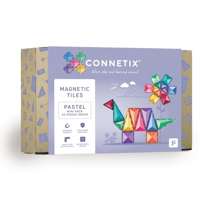 Connetix Pastel minipakke med 32 stykker - (CT-P-00032-MI) i gruppen LEGETØJ, BØRN & BABY / Legetøj / Legesæt hos TP E-commerce Nordic AB (D24249)