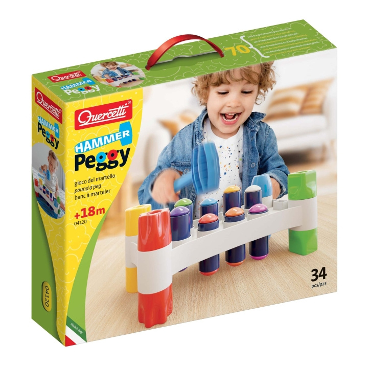 Quercetti Hammer Peggy - (QU-04120) i gruppen LEGETØJ, BØRN & BABY / Spil / Brætspil hos TP E-commerce Nordic AB (D24263)