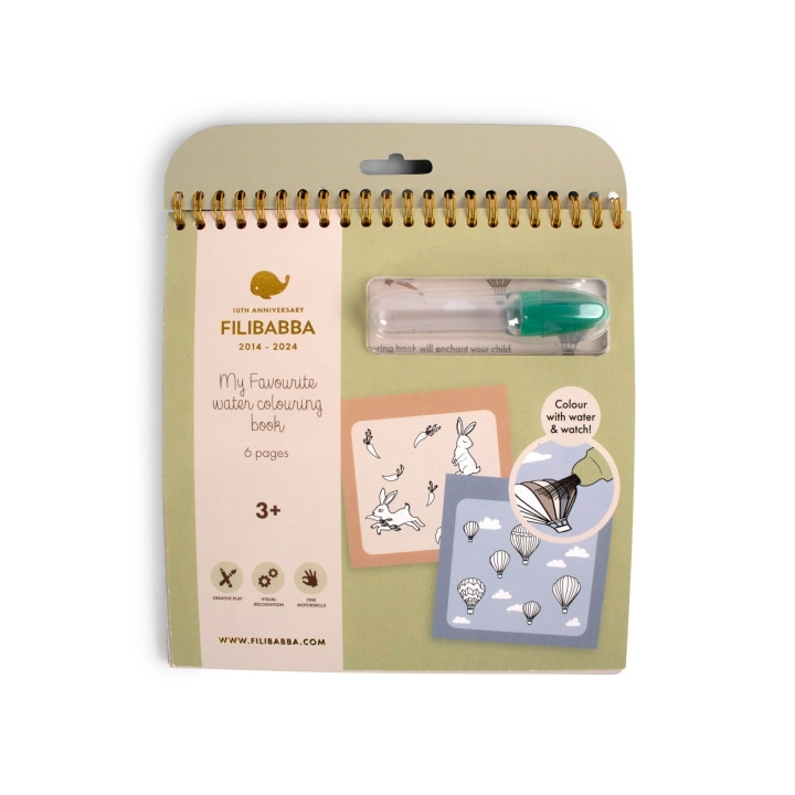 Filibabba My Favourite Water Colouring Book - (FI-03303) i gruppen LEGETØJ, BØRN & BABY / Legetøj / Hobbyartikler hos TP E-commerce Nordic AB (D24265)